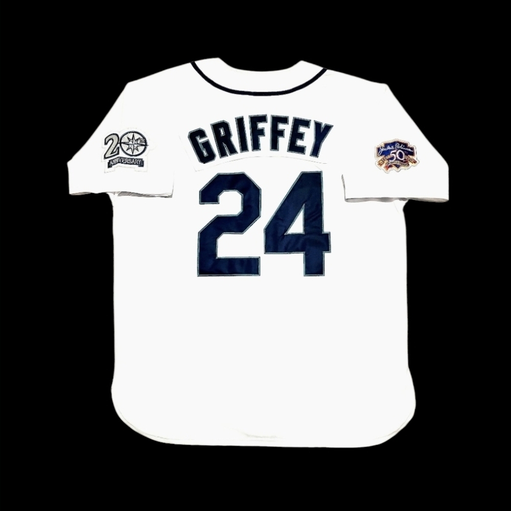 Ken Griffey Jr Jersey Men's 1997 Seattle Mariners Throwback NEW Stitched 🎁SALE!